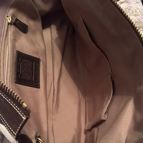 Auth Coach Vintage 65th Anniversary Legacy Mandy Brown and Cream Sign. Satchel! - Picture 9 of 10